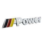 BMW - M POWER REAL ALUMINUM ENGINE HOOD EMBLEM BADGE NAMEPLATE