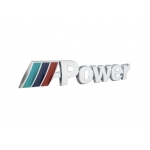 BMW - M POWER REAL ALUMINUM ENGINE HOOD EMBLEM BADGE NAMEPLATE