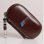 BMW - M REAL LEATHER CAR KEY CASE (BROWN)