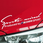 BMW - CAR REAR STICKER M EMBLEM  1 3 5 7 SERIES X3 M5 GT3 GT5 (WHITE)