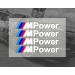 BMW - M POWER DECAL DOOR (WHITE)