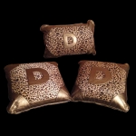 DAD GARSON - LUXURY LEOPARD CUSHION GOLD (SET OF 3)