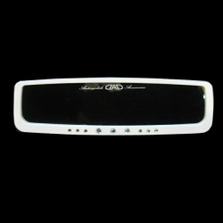 DAD GARSON - LUXURY WIDE REAR MIRROR WHITE (270MM)