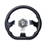 MOMO - AUTO RACE STEERING WHEEL WITH HORN BUTTON BLACK