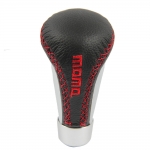 MOMO - LEATHER RED GEAR SHIFT KNOB FOR MANUAL TRANSMISSION FIT