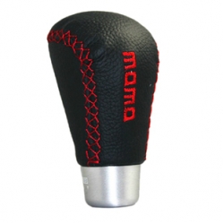 MOMO - LEATHER SHIFT GEAR KNOB LONG TYPE (BLACK)