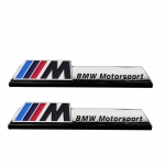 ONGO - BMW CAR M METAL SIDE LOGO SILVER PAIR