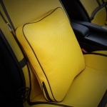 ONGO - CAR LEATHER COLORFUL PILLOW BRIGHT YELLOW