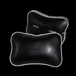 ONGO - CAR LEATHER HEADREST NECK GUARD COLORFUL HEADREST BLACK