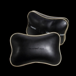 ONGO - CAR LEATHER HEADREST NECK GUARD COLORFUL HEADREST BLACK GOLD