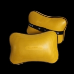 ONGO - CAR LEATHER HEADREST NECK GUARD COLORFUL HEADREST BRIGHT YELLOW