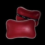 ONGO - CAR LEATHER HEADREST NECK GUARD COLORFUL HEADREST WINE RED