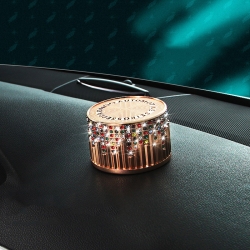 ONGO - CAR PERFUME TYPE SET AUGER SOLID SMELL CRYSTAL CHAMPAGNE COLOR