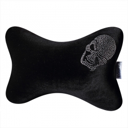 ONGO - CAR PILLOW LUXURY CRYSTAL HEADREST SKULL