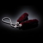 ONGO - CAR SABLE ORNAMENTS RED HAIR SILVER CHAIN