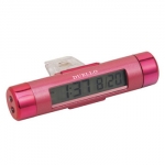 SEIWA - DUELLO DIGITAL CLOCK WITH BACKLIGHT PINK