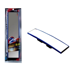 TYPE-R - WIDE CONVEX REAR ROOM MIRROR BLUE (300MM)